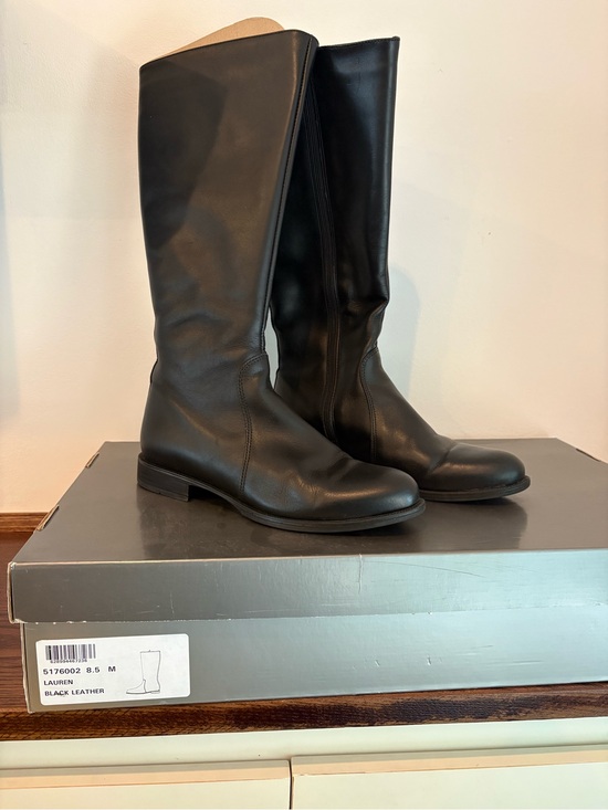 La CANADIENNE Shoes - La Canadienne Black Leather Tall Riding Boots